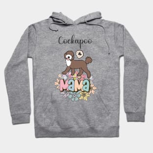 White and Chocolate Brown Cockapoo Mama 3 Hoodie